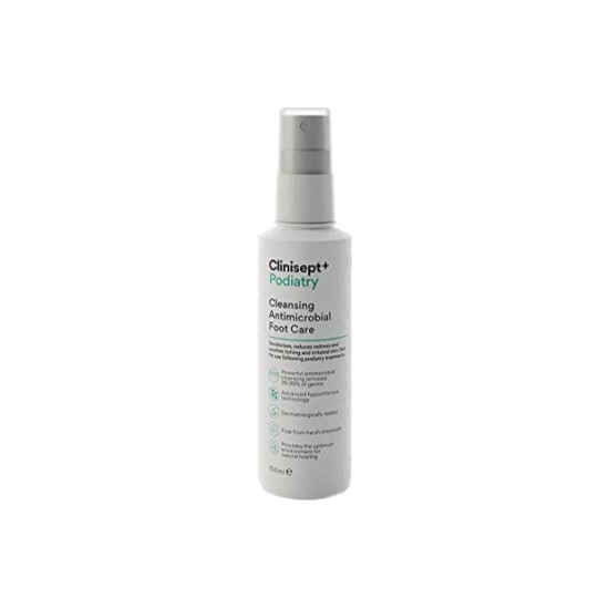 Prikazujem sliko CLINISEPT+ Podiatry sprej 100ml Slika produkta CLINISEPT+ Podiatry sprej 100ml