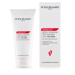 PODOPHARM PODOFLEX – Dubinski hidratantna mast za stopala s 10 % ureje, 100 ml