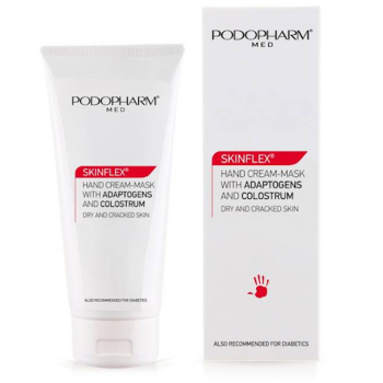 PODOPHARM SKINFLEX® kremna maska za roke z adaptogeni in kolostrumom, 75 ml