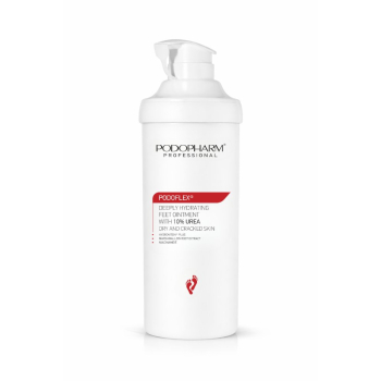 PODOPHARM PODOFLEX Globinsko vlažilno mazilo za stopala z 10 % uree, 500 ml – NOVA FORMULA