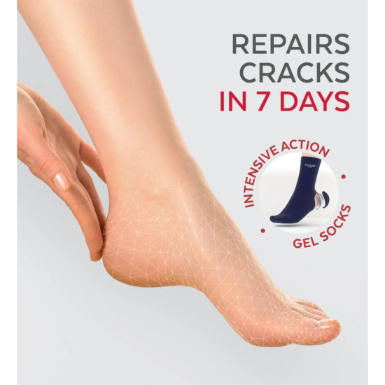 Prikazujem sliko PODERM® Nega razpok in otiščancev + gel nogavice, 75 ml Slika produkta PODERM® Nega razpok in otiščancev + gel nogavice, 75 ml