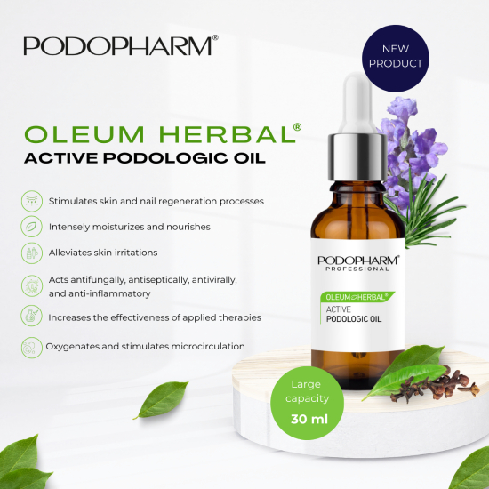 Slika produkta PODOPHARM PROFESSIONAL zeliščno podološko olje, 30 ml