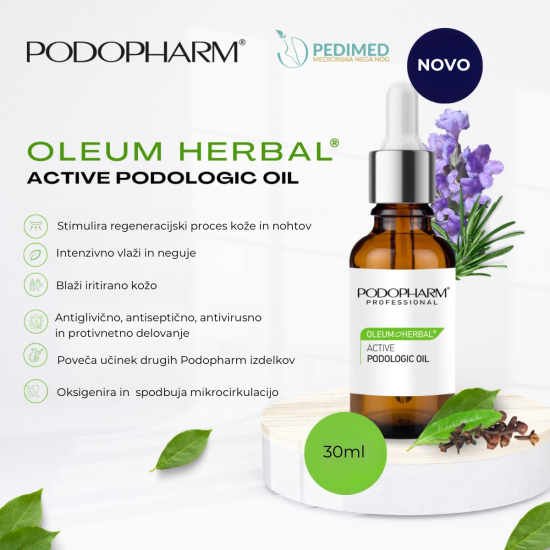 Slika produkta PODOPHARM PROFESSIONAL zeliščno podološko olje, 30 ml