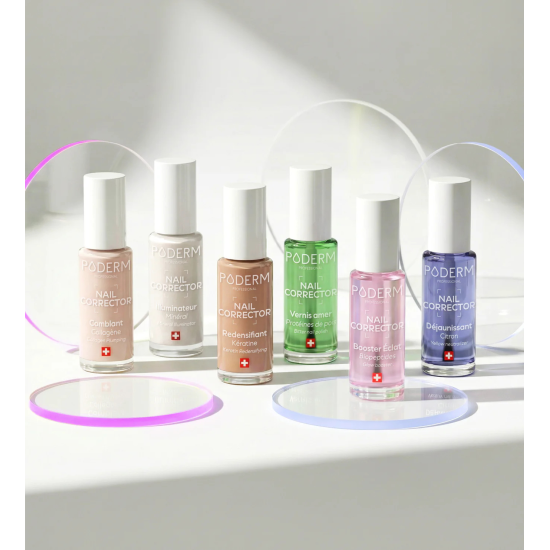 Prikazujem sliko PODERM® Korektivni lak za nohte za nevtralizacijo rumenih nohtov, 8 ml Slika produkta PODERM® Korektivni lak za nohte za nevtralizacijo rumenih nohtov, 8 ml