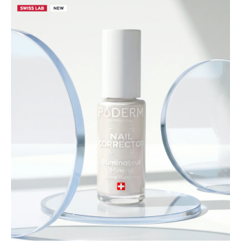 PODERM® Korektivni lak za nokte s mineralnim sjajem, 8 ml