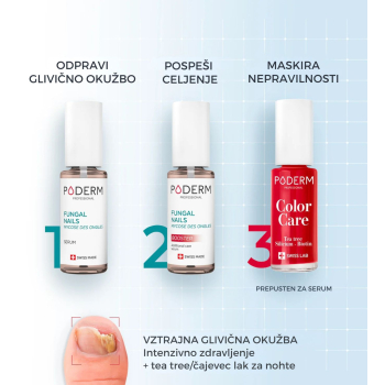 PODERM PAKET (Pročišćavajući, 8 ml + Booster, 6 ml + Color Care lak)